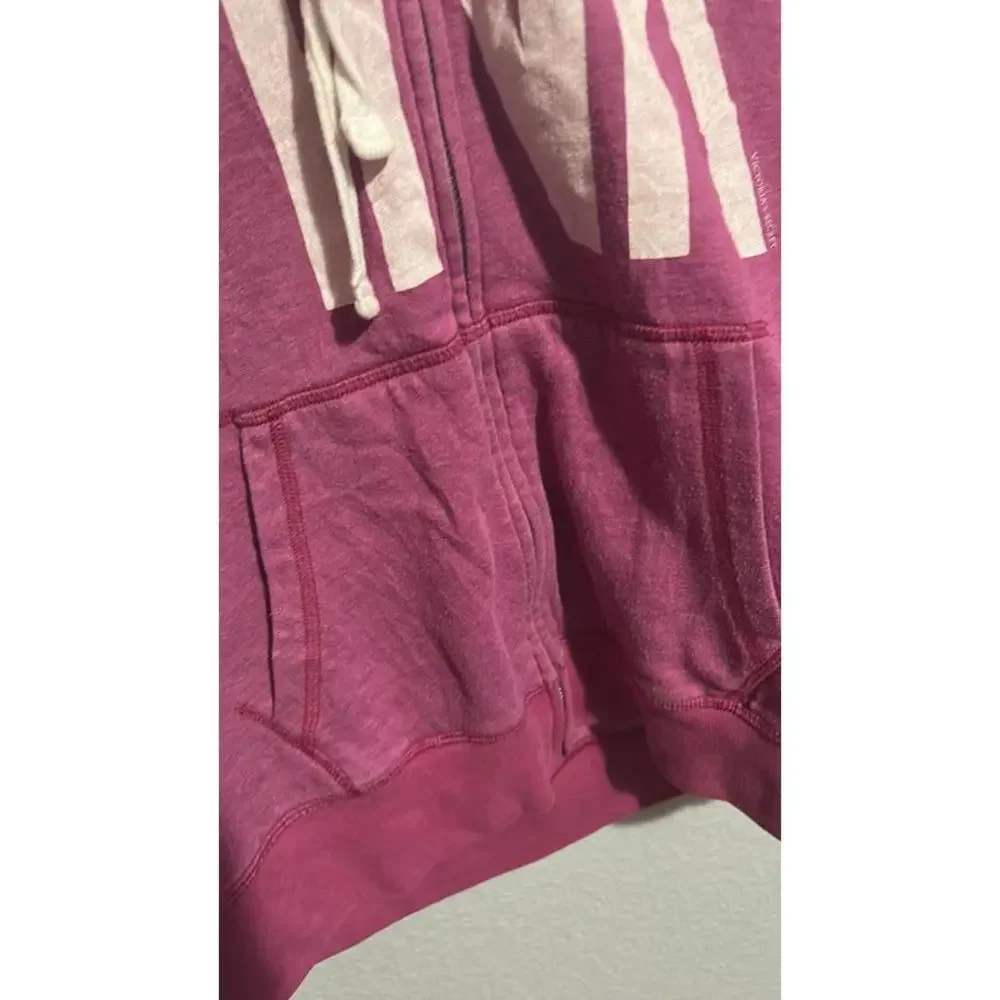 Victoria's Secret Pink Hoodie - Purple and White - Picture 3 of 8